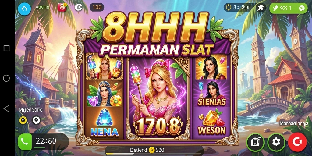 Screenshot gameplay 8HHH menampilkan suasana slot yang menarik.