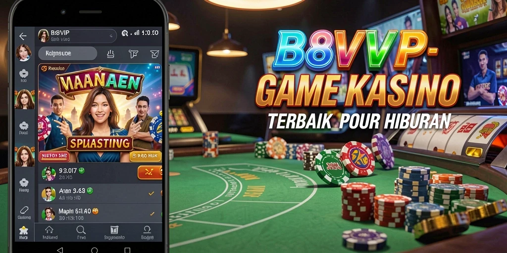 Tampilan gameplay B8VIP dengan berbagai pilihan permainan Kasino.