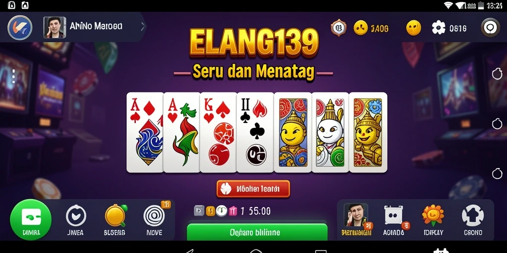 Tampilan gameplay seru dari ELANG138 dengan permaianan Domino.