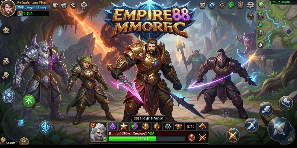 Tampilan gameplay seru dalam EMPIRE88 dengan petualangan MMORPG yang menantang.