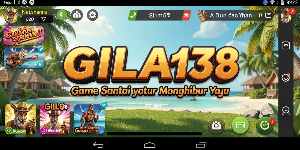 Screenshot GILA138 menunjukkan gameplay penuh warna yang menarik dan menyenangkan.