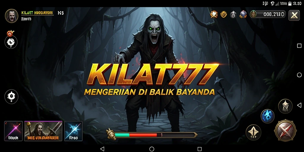 Menampilkan gameplay menegangkan KILAT777 dengan suasana Horror.