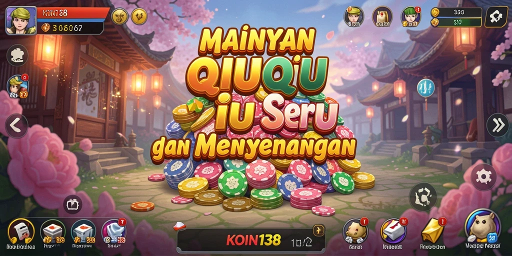 Tampilan gameplay seru QiuQiu di KOIN138.