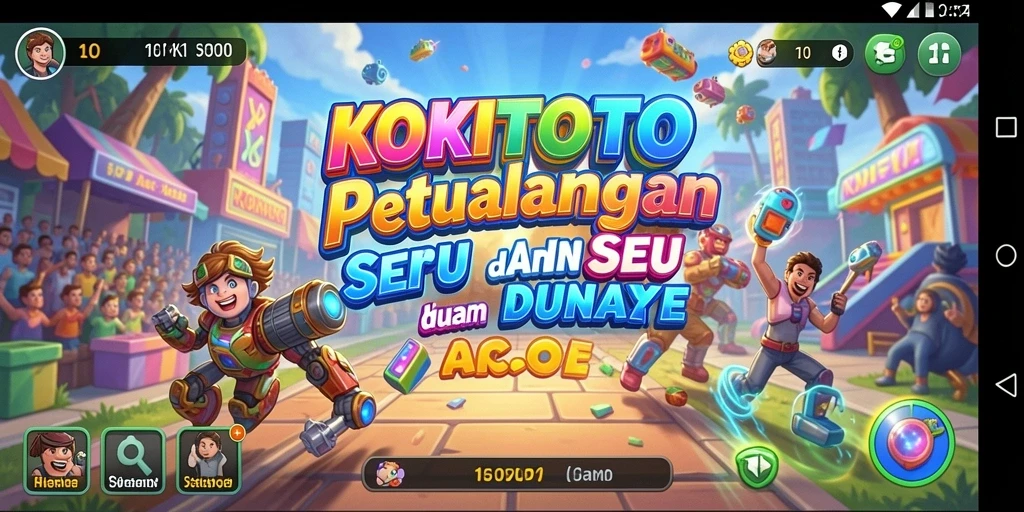 Screenshot gameplay KOKITOTO yang menampilkan karakter dan tantangan seru.