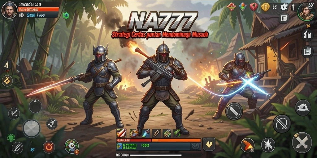 Tampilan gameplay strategis yang mendebarkan dan interaktif di NA777.