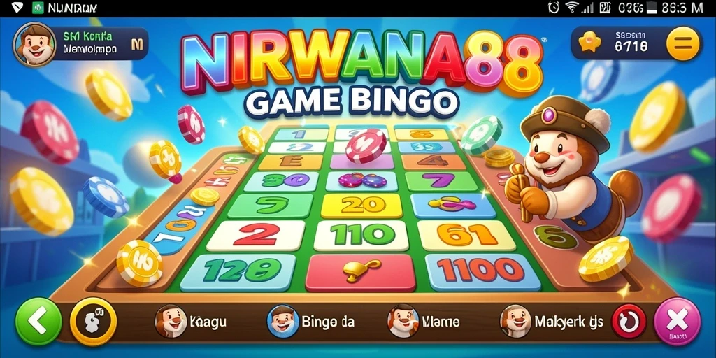 Tampilan gameplay yang menarik dari NIRWANA88 saat bermain Bingo.