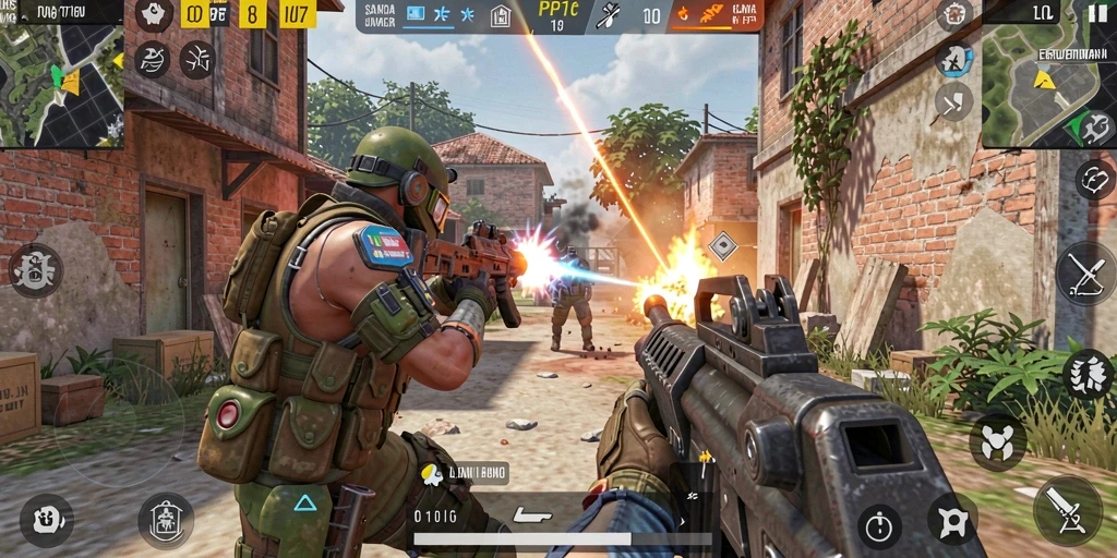 Tampilan gameplay seru dan mendebarkan dalam PP7.