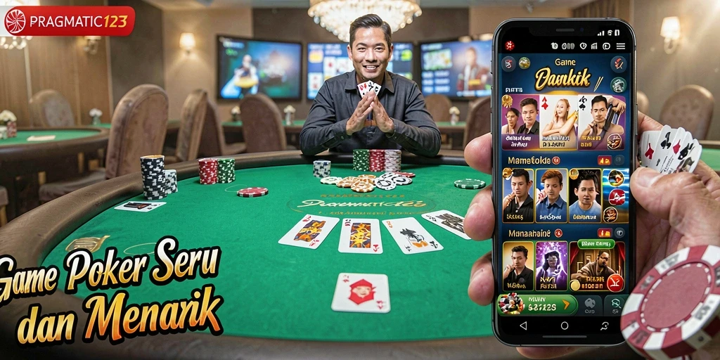 Gameplay poker mendebarkan di PRAGMATIC123.