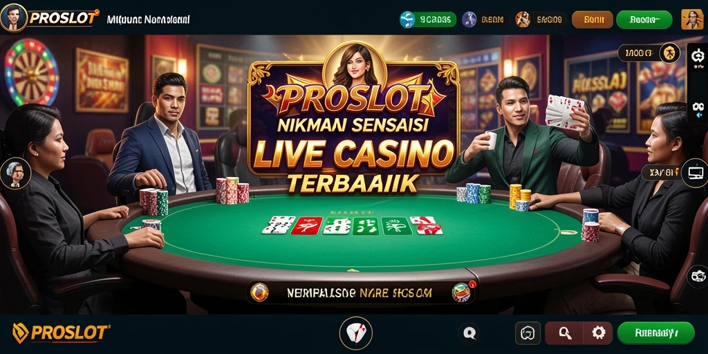 Gameplay PROSLOT yang menarik dan interaktif di Live Casino.