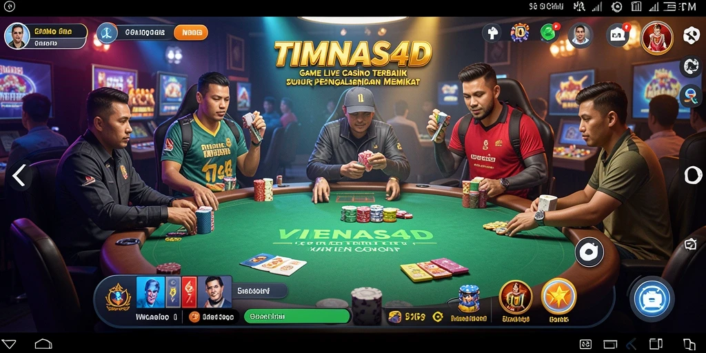 Tampilan screenshot TIMNAS4D dengan gameplay Live Casino yang mengasyikkan.