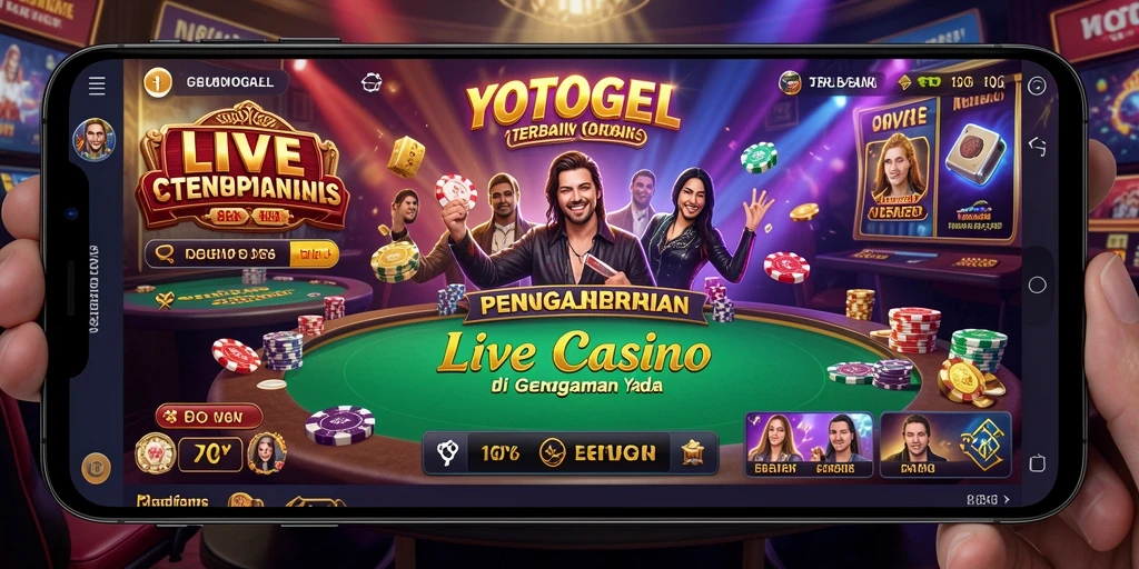 Screenshot YOTOGEL menampilkan gameplay Live Casino yang mendebarkan.