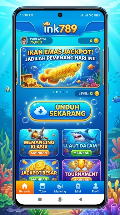 Screenshot utama aplikasi ink789 dengan antarmuka sederhana.